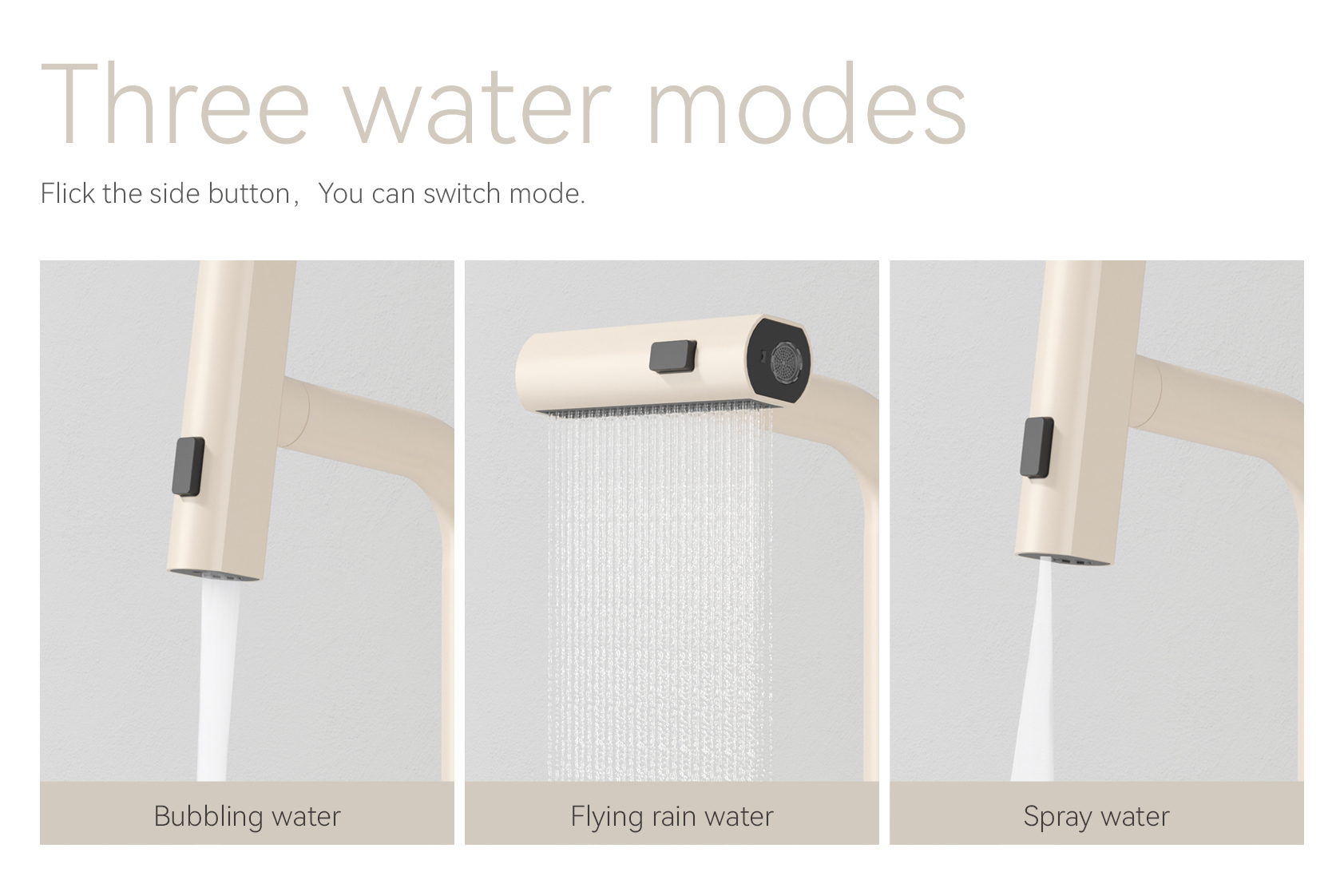 Pull-out bathroom faucet