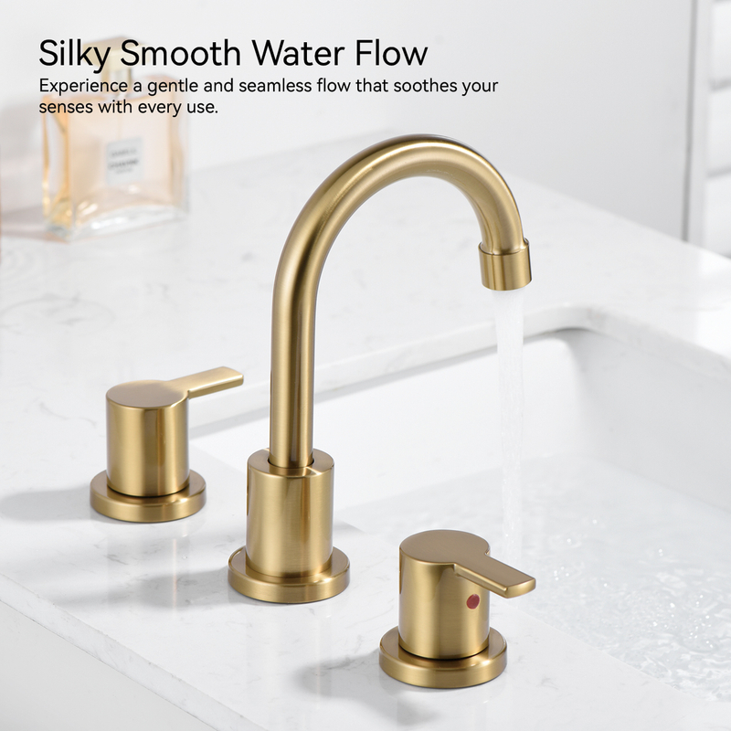 SLY Deck-mounted Double Handle Faucet Basin Faucet