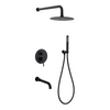  Black Shower Faucet Set
