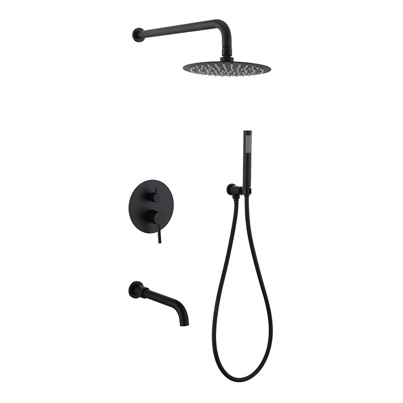  Black Shower Faucet Set
