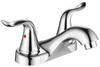 SLY Low Arc Double Handle Hot And Cold Mix Faucet Silver/Black Faucet