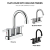 SLY Double Handle 4 Inch Center Hot/cold Set Toilet Faucet