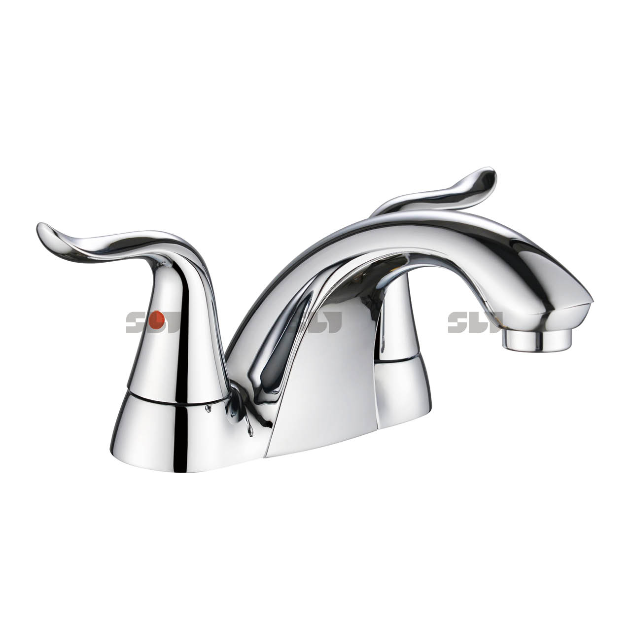 SLY China Two-handle Wash Faucet Chrome Wash Three-hole Basin Faucet