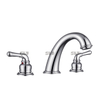 SLY 8 "Double Handle 3-Hole Brushed Wash Basin Faucet