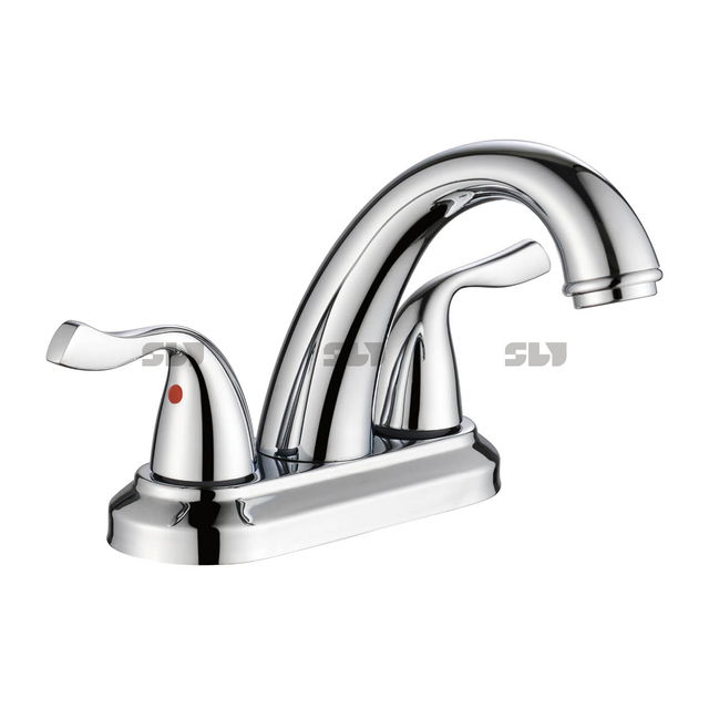 SLY Double Handle Center Basin for Washing Faucets