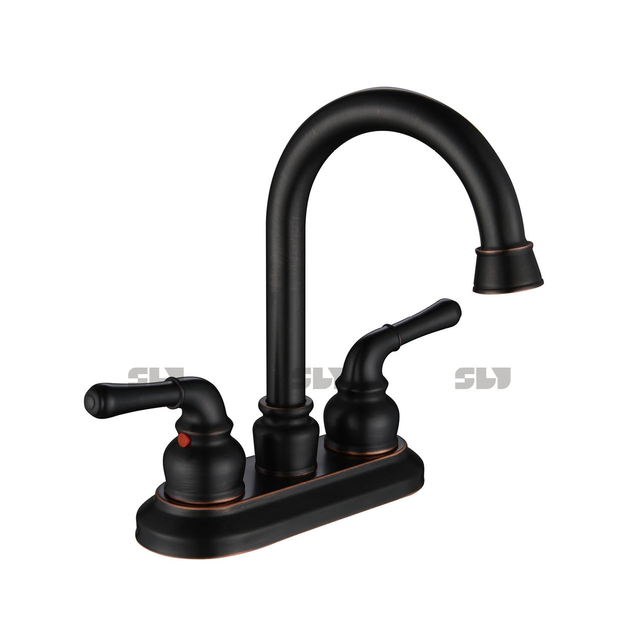 SLY Hot And Cold Water Faucet Dual Handle Basin Faucet Tap Bathroom Mixer