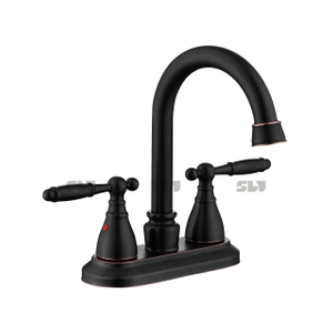 SLY High Arc Bathroom Basin Centerset Faucet Deck Mounted Faucet Bathroom Faucet 