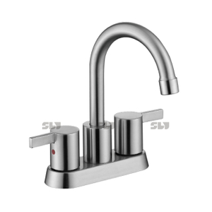 SLY Hot And Cold 4 Inch Two Handle Centerset Lavatory Faucet 