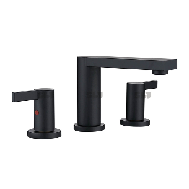 SLY Deck Mount Dual Handle Faucet Hot And Cold Mix Faucet
