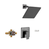 SLY Shower Faucet Wall Mounted Shower Mixed Faucet System Set