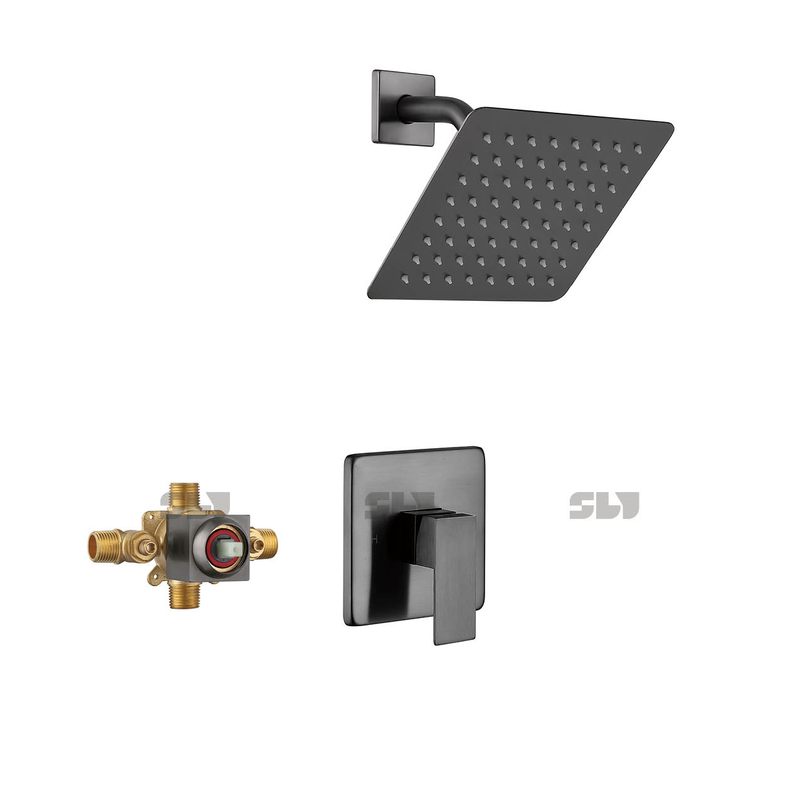 SLY Shower Faucet Wall Mounted Shower Mixed Faucet System Set