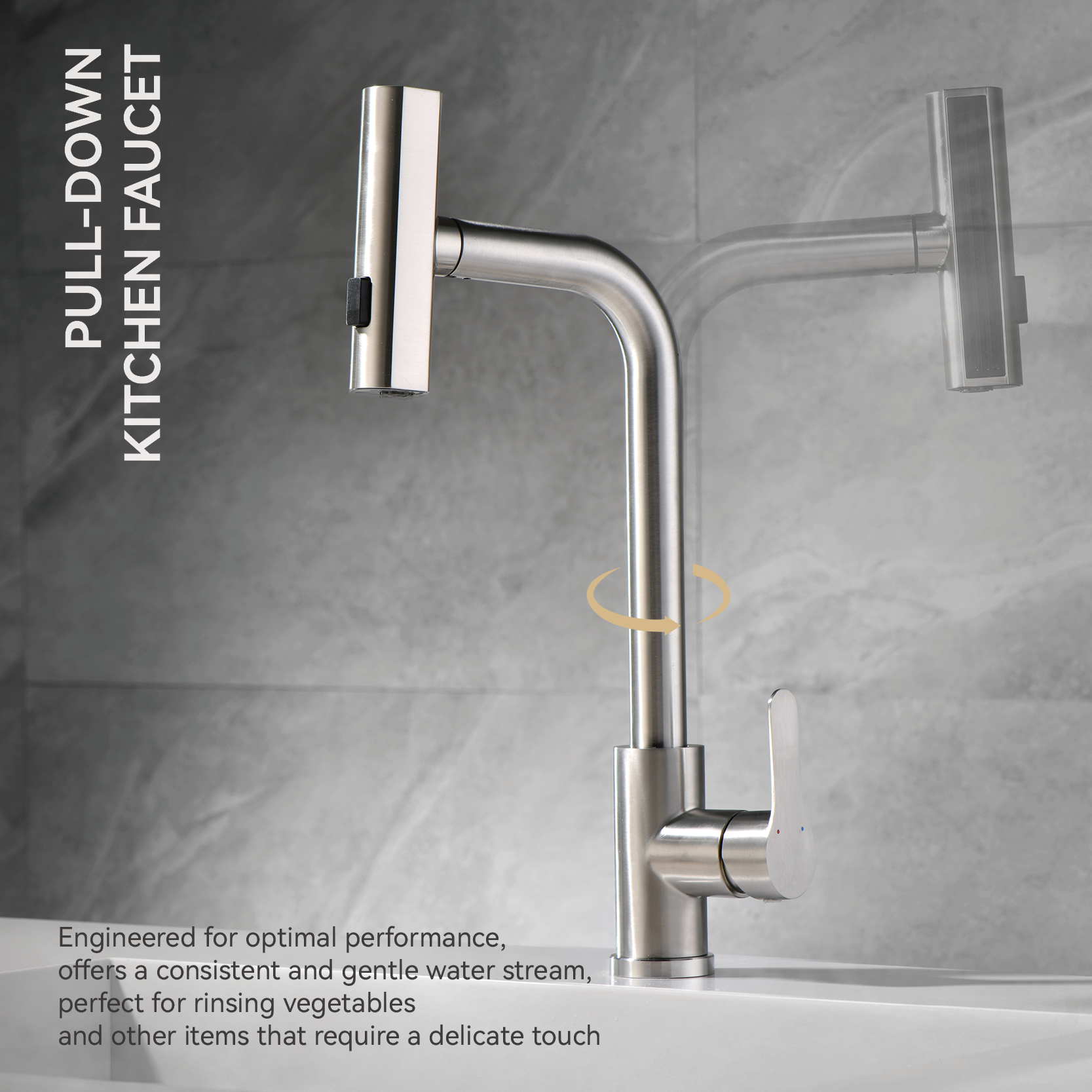 pull down kitchen faucet