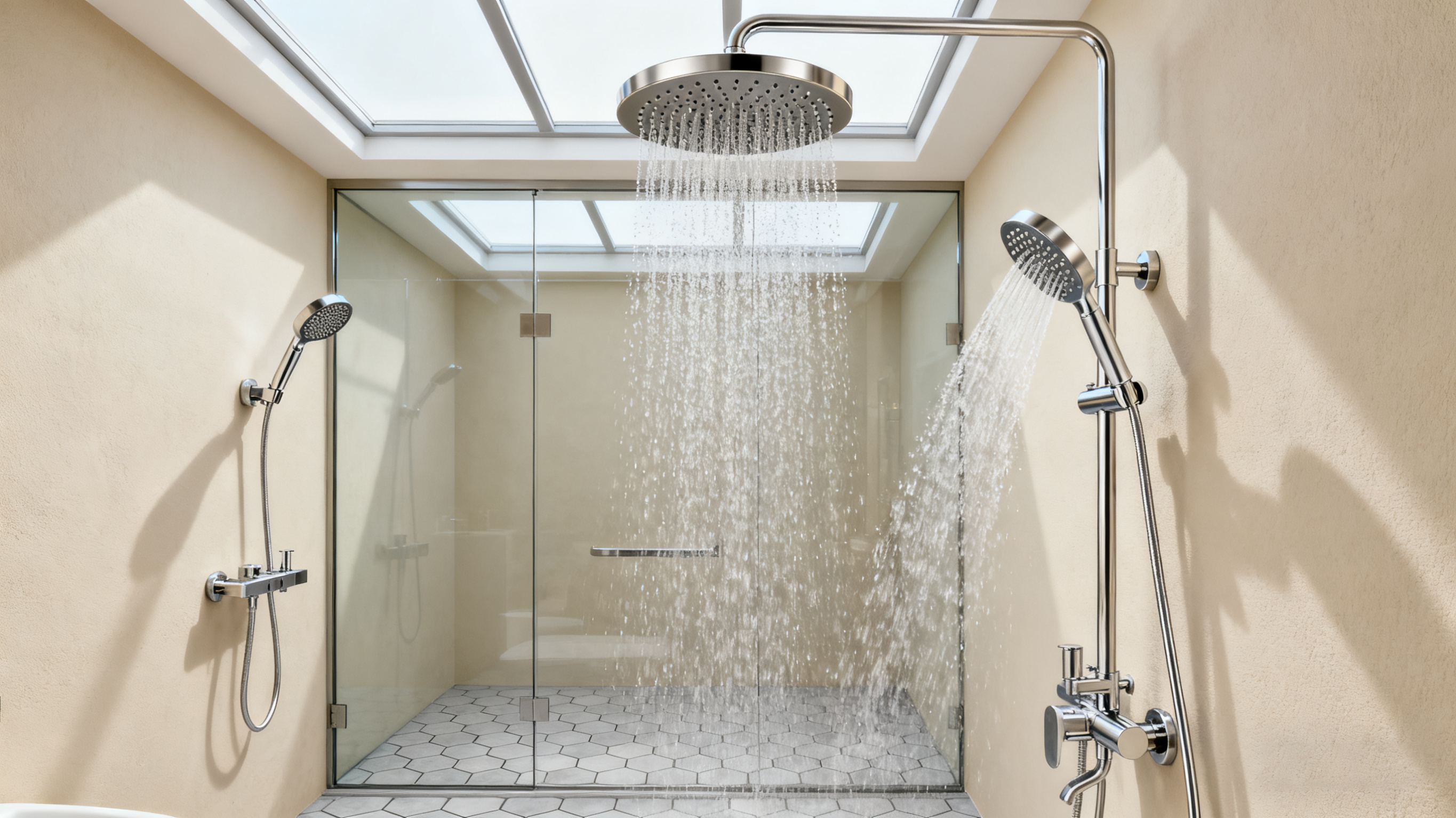 wall mounted shower system