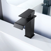 SLY Brass Matte Black Factory Supplier Bathroom Sink Tap Deck Mounted Wash Single Handle Basin Faucet