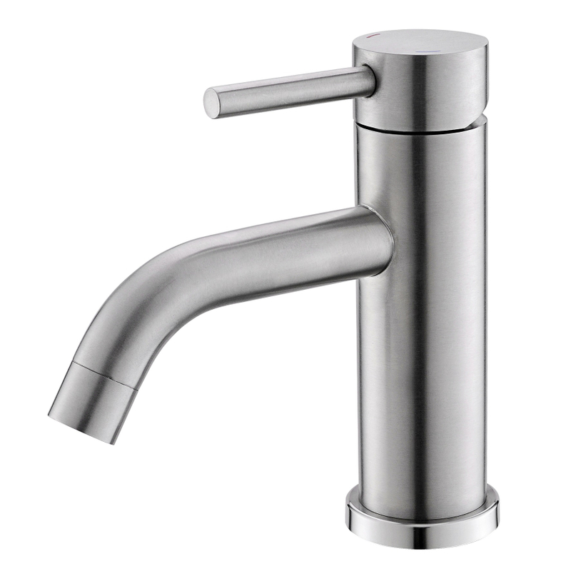 SLY Bathroom Stainless Steel Wash Basin Single Handle Faucet Mixer Taps
