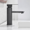 SLY Brass Matte Black Discount Bathroom Single Lever Faucet Taps