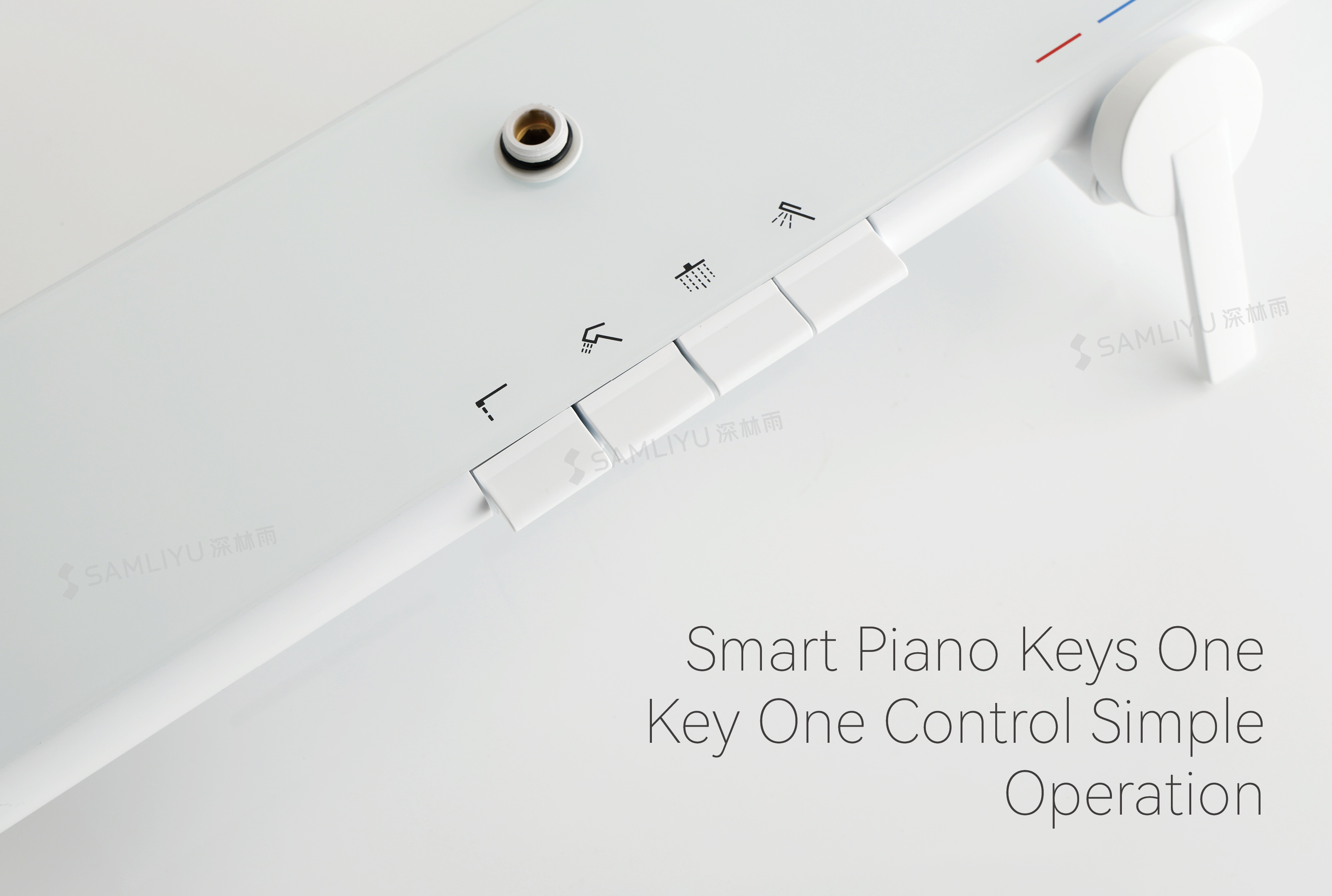 Matte White shower system