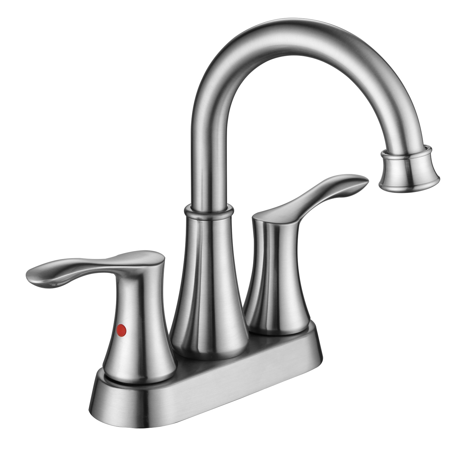 SLY Brass Chrome Centerset Solid Brass Conterset Bathroom Faucet Pull Out Taps