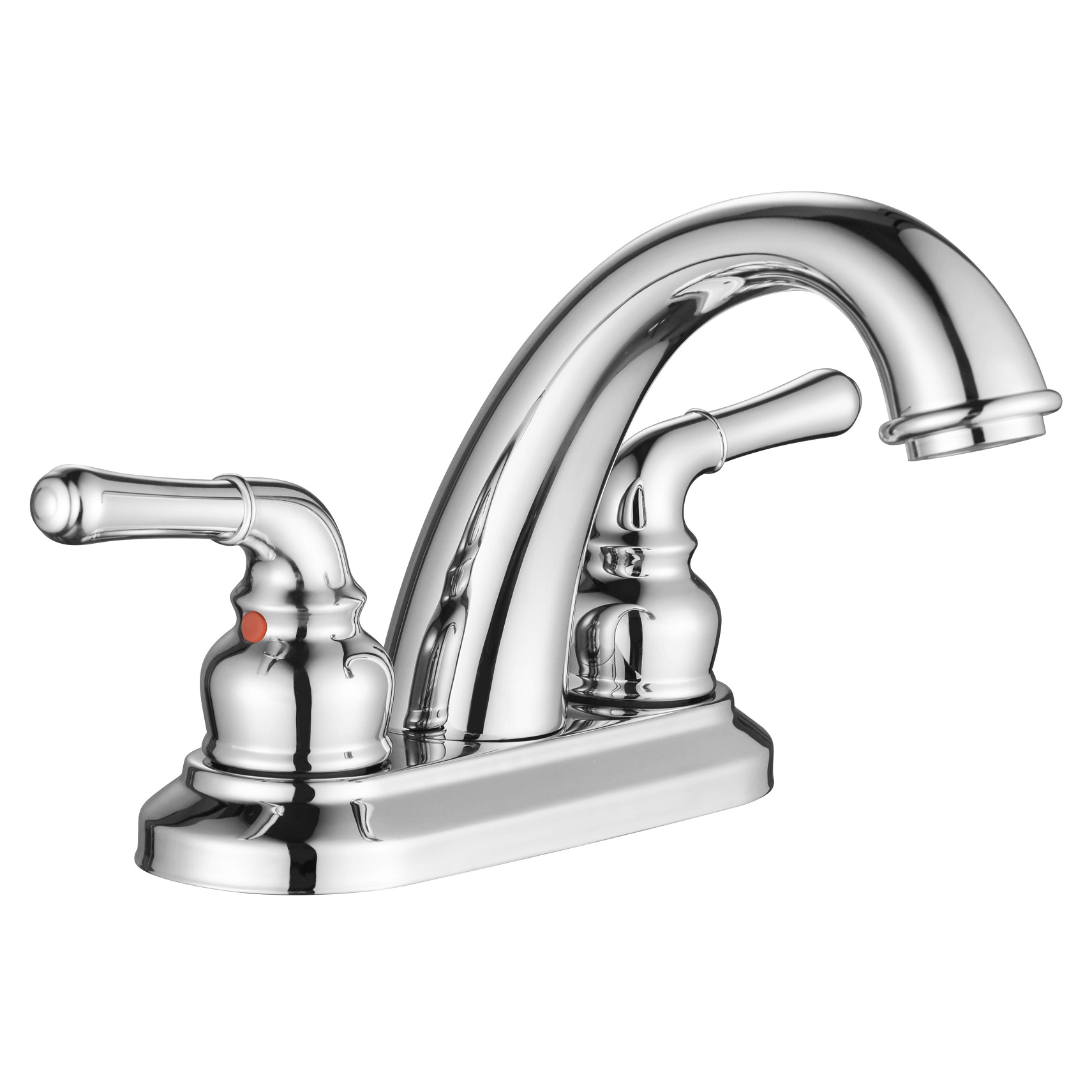 SLY Brass Brushed Nickel Bathroom Faucet Basin Cold And Hot Mixer Taps