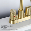 SLY Brushed Nickel Low Power Water Control Consumption Basin Bathroom Faucet