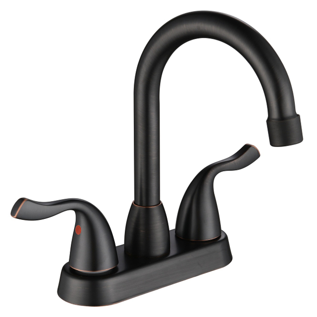 SLY Hot Sells Double Headed Handle Faucets Bathroom Faucets 4 Inch Centerset Faucet