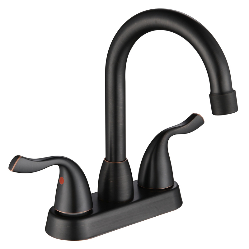 SLY Hot Sells Double Headed Handle Faucets Bathroom Faucets 4 Inch Centerset Faucet