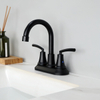 SLY Zinc Matte Black Bathroom Faucet for Bathtub Taps Basin Mixer