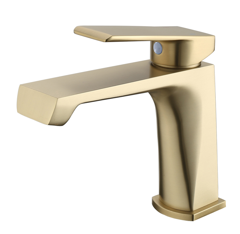 SLY Brass Bathroom Sink Round Waterfall Faucet Single Lever Hot And Cold Mixer Tap