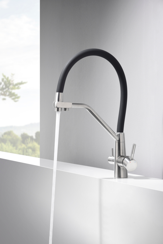 stainless steel kitchen faucet