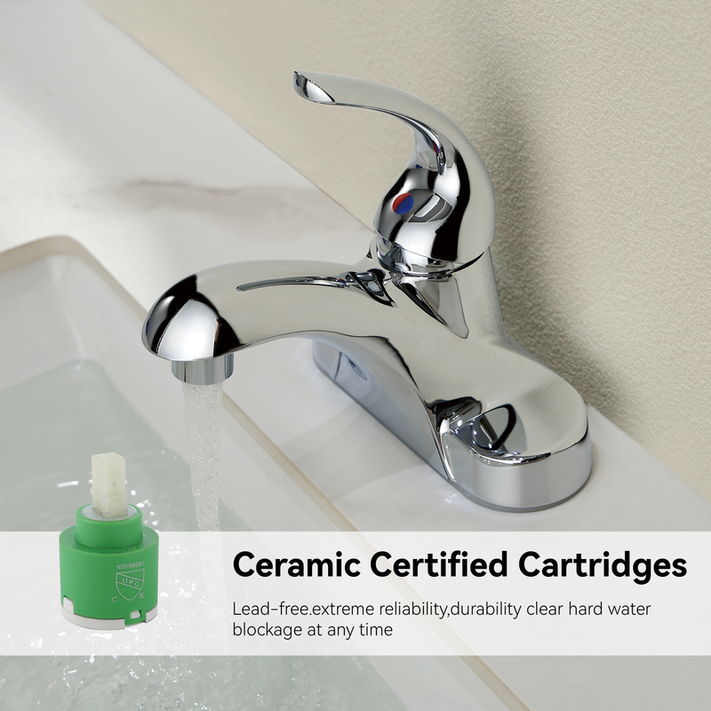 Samliyu Chrome Bathroom Basin Faucet Tap Mixer Hot Cold Basin Water Tap Bath And Shower Washroom Faucets
