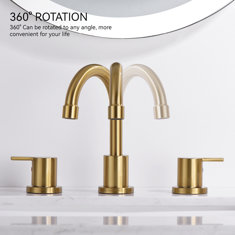 SLY Deck-mounted Double Handle Faucet Basin Faucet