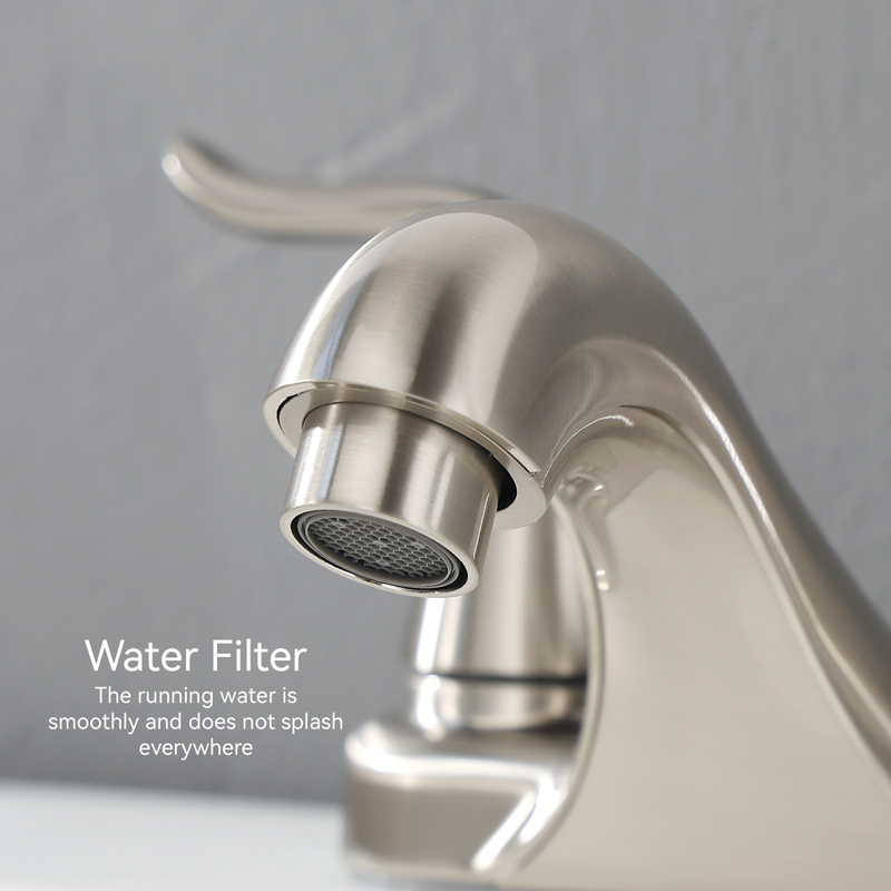 Two Handle Bathroom Luxury Chrome Brass 4 Inch Faucet Best Faucet 
