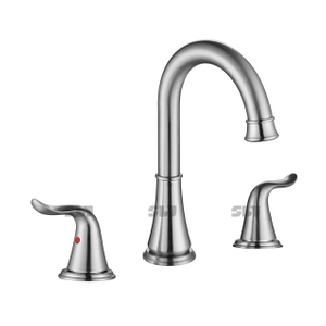SLY Modern High Quality Two Handle Hot And Cold Water Mixer Tap Bathroom Basin Faucet