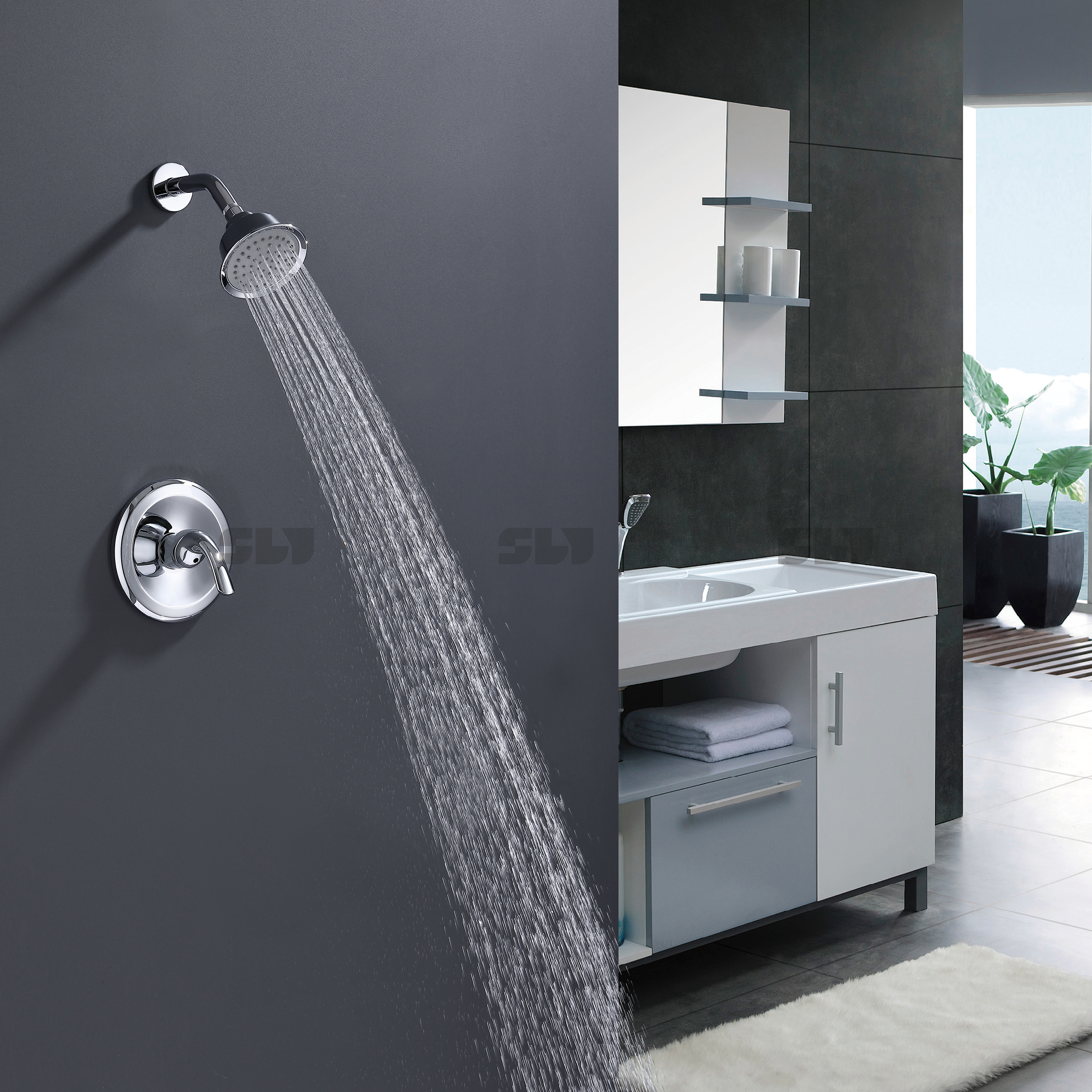concealed shower mixer faucet