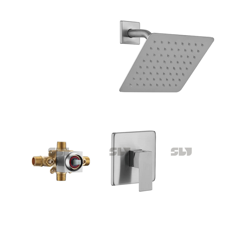 SLY Shower Faucet Wall Mounted Shower Mixed Faucet System Set