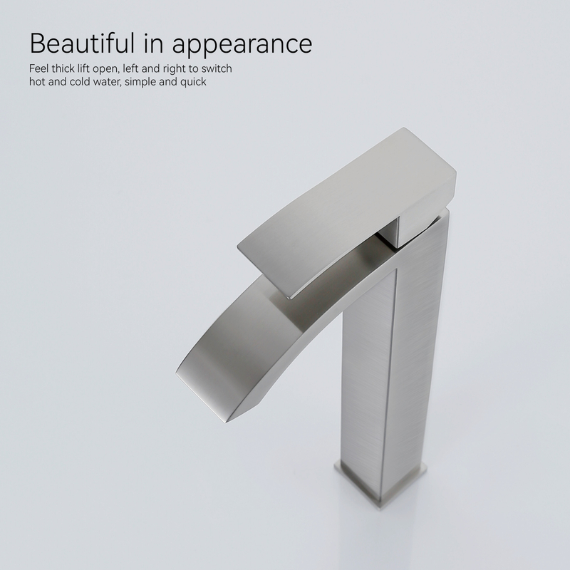 SLY Stainless Steel faucet bathroom New Design Single Hole Bashroom waterfall faucet 