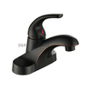 SLY Sink Bathroom Hot Cold Face Basin Luxury Chrome Brass Faucet 4 Inch Bathroom Faucet