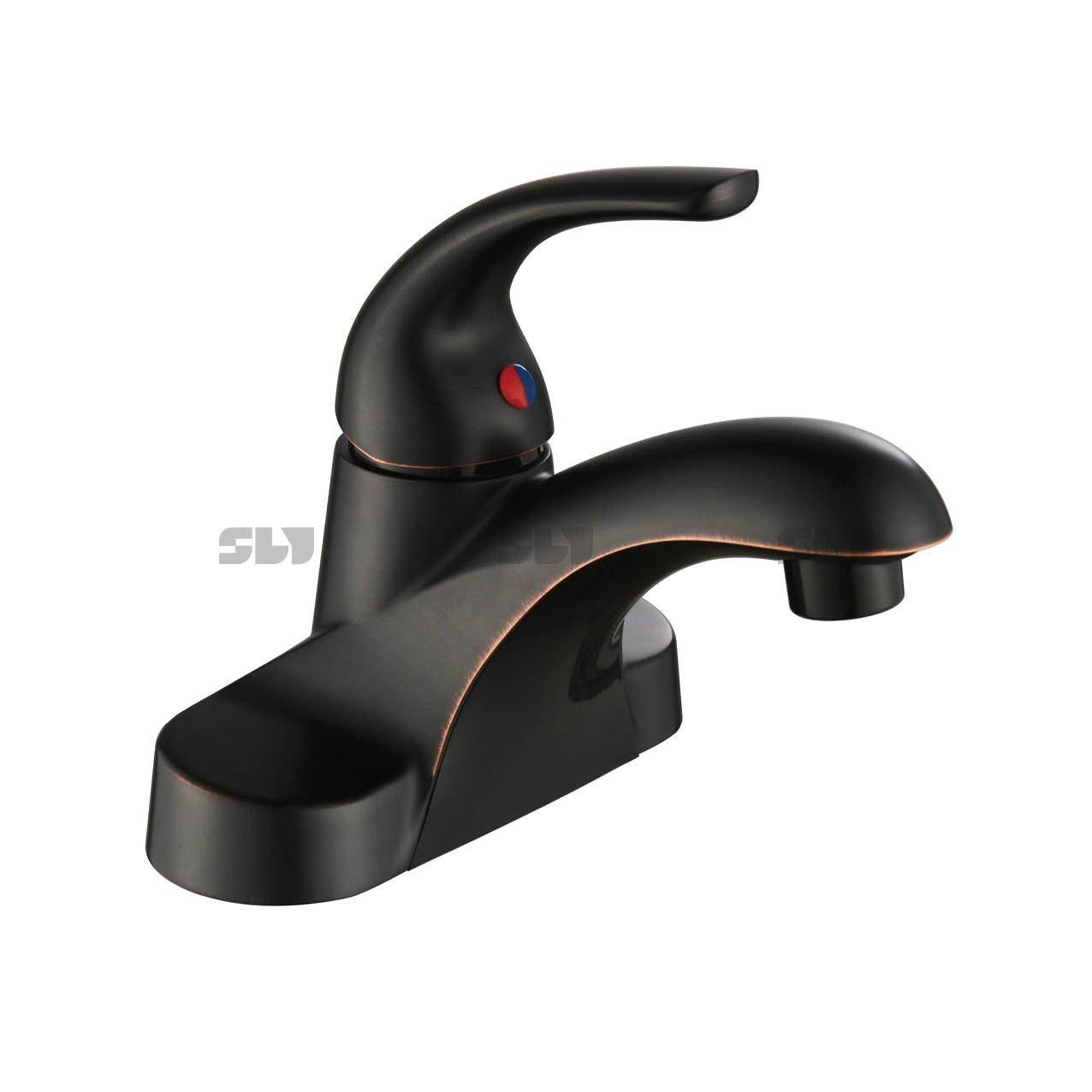 SLY Sink Bathroom Hot Cold Face Basin Luxury Chrome Brass Faucet 4 Inch Bathroom Faucet