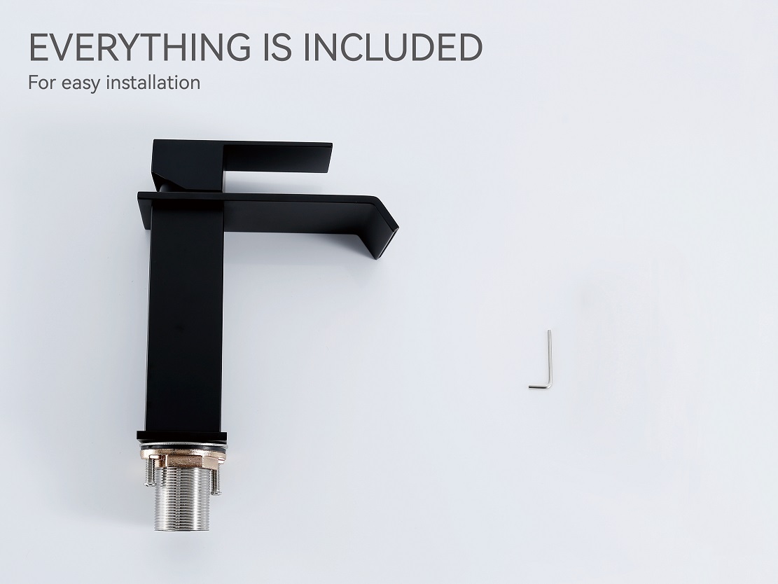 black faucet bathroom