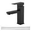 SLY Brass Matte Black Discount Bathroom Single Lever Faucet Taps