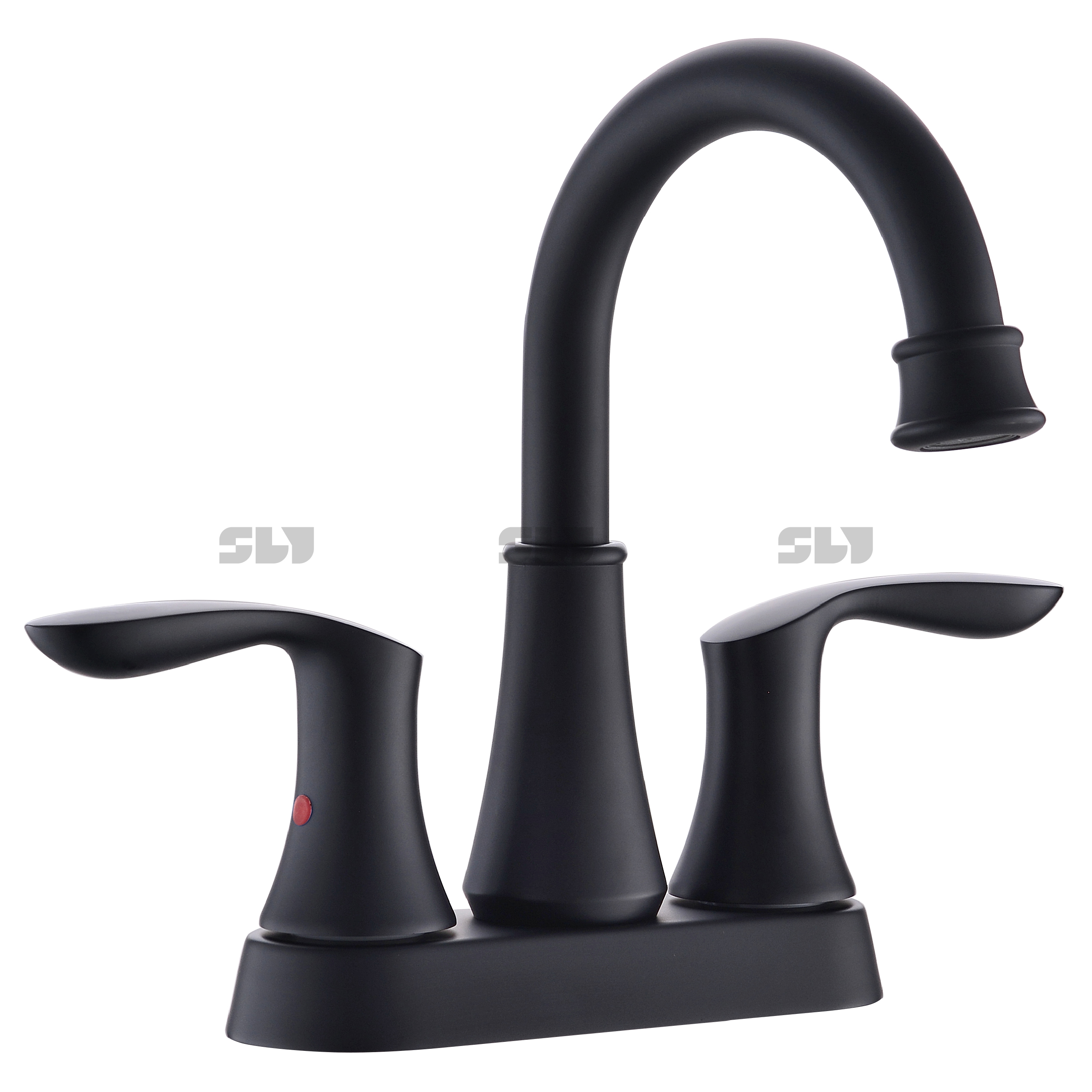 black bathroom faucet