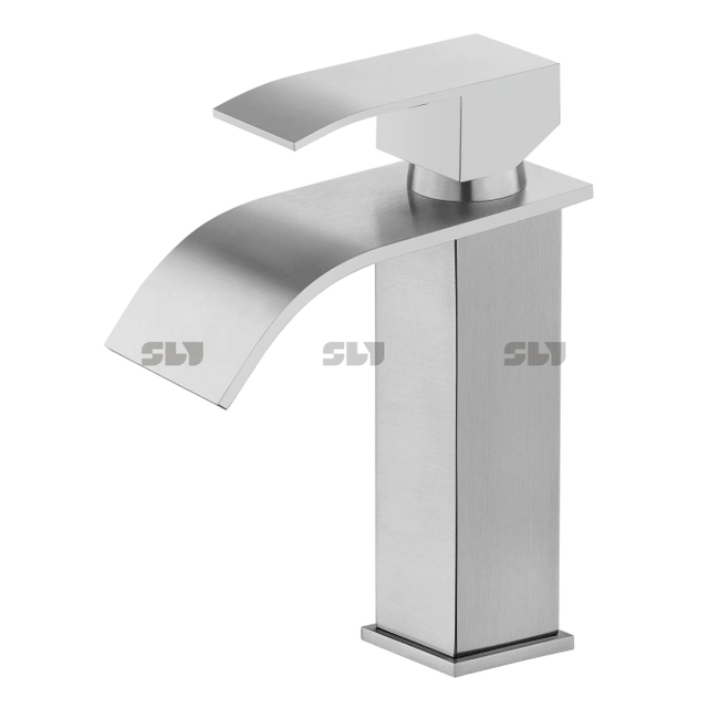 Factory Supply Modern Design Single Handle Basin Faucet Suitable for Hotel Bathrooms