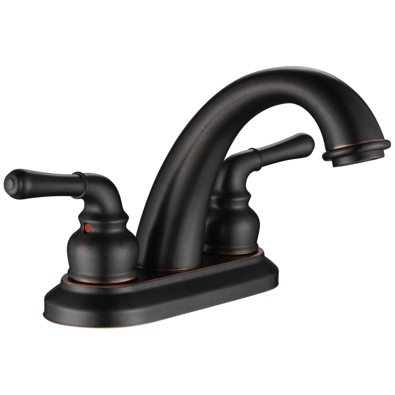 SLY Brass Brushed Nickel Bathroom Faucet Basin Cold And Hot Mixer Taps