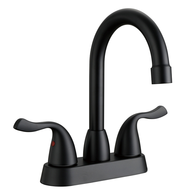 SLY Brass Matte Black Basin Faucet Copper Bathroom faucet Hot and Cold Basin Mixer Taps