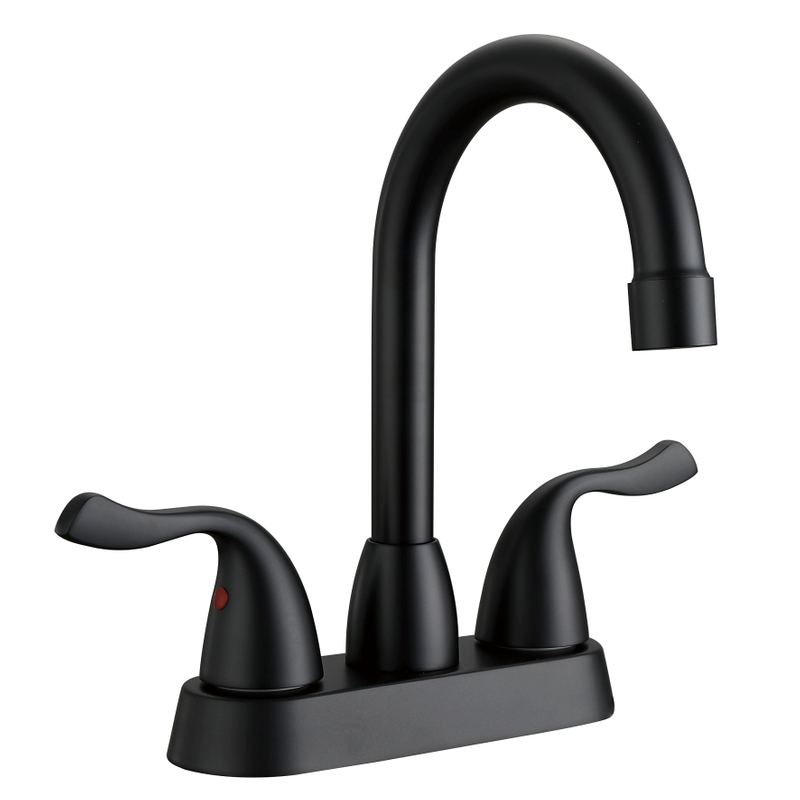 SLY Brass Matte Black Basin Faucet Copper Bathroom faucet Hot and Cold Basin Mixer Taps
