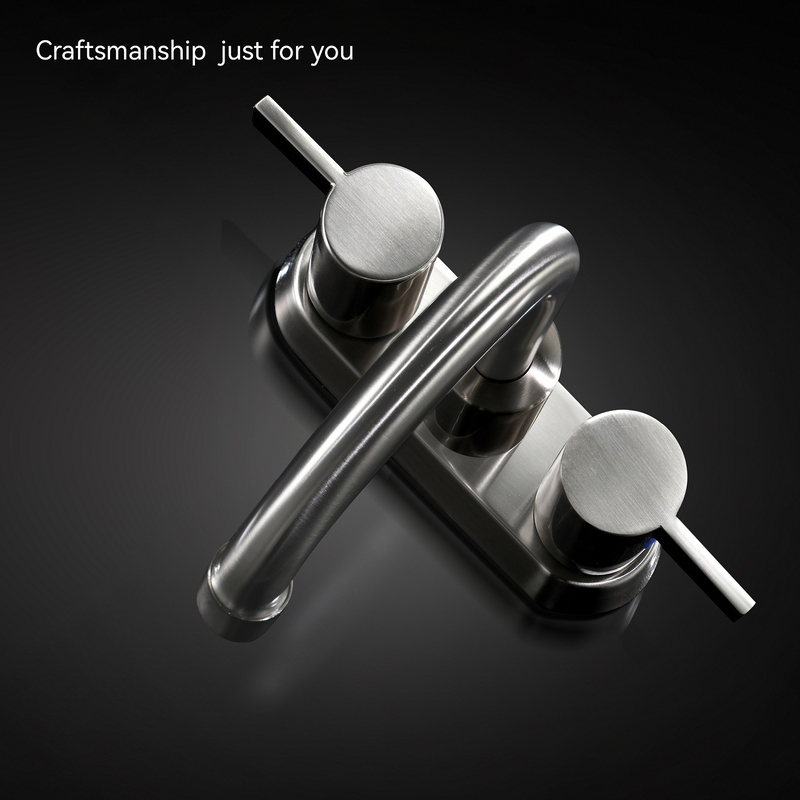 SLY Zinc Brushed Nickel Bathroom Sink Mixer Water Tap Washroom Basin Mixer Faucet Tap