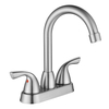 SLY Brass Brushed Nickel Modern Style Wall Mounted Hot And Cold Water Control Basin Faucet