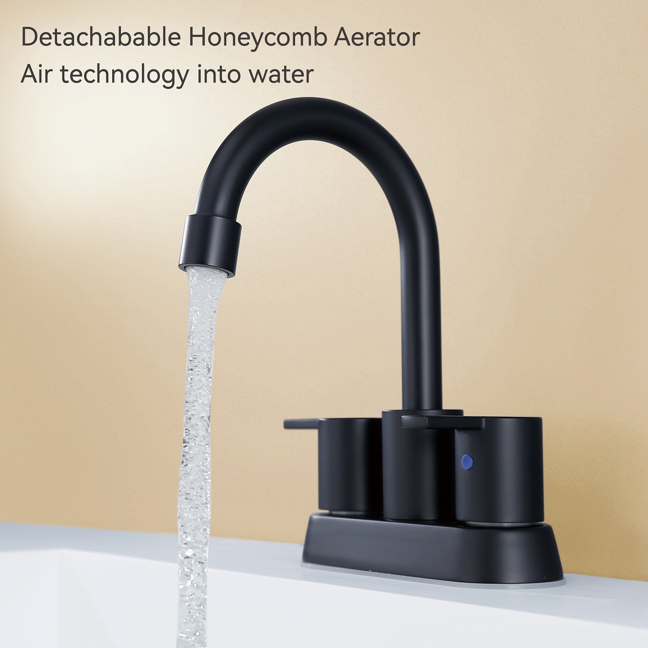 SLY Brass Brushed Nickel One Hole Waterfall Mixer Sinks Single Tap Bathroom Taps Basin Faucet