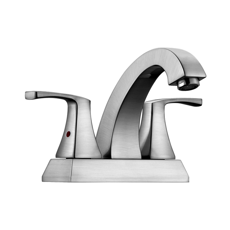 SLY Brushed Nickel Bathroom Sink Faucet Deck Mount One Hole Faucet