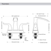 SLY Brushed Nickel Brass Bathroom Faucet Mixer Tap Single Hole Bidet Faucet Mixer Tap 